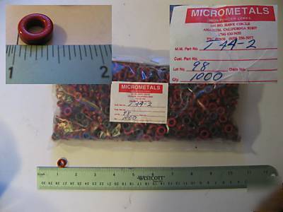 Micrometals iron core toroids T44-2 lot 1000