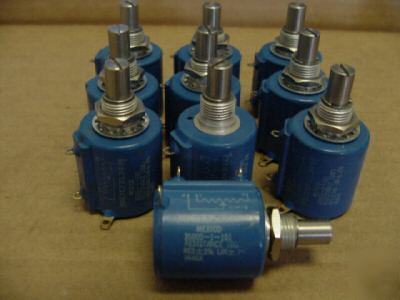 New lot of bourns 3500S-1-101 potentiometer, qty (10). 