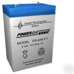 New power-sonic ps-640, PS640F1 - 6 volt sla battery 