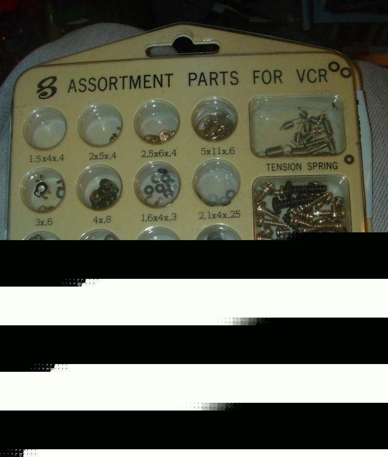 Vcr repair parts kit springs washers screws $1NR