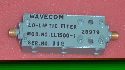Wavecom ll-1500-1 microwave lo pass filter