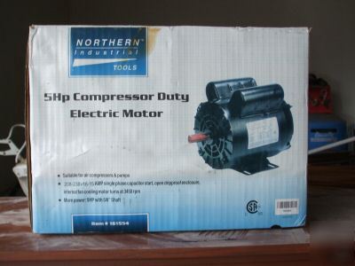 5 hp compressor duty electric motor