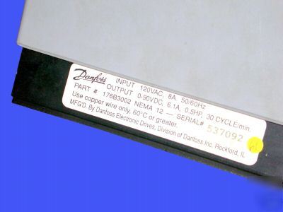 Danfoss inc. cycletrol 2000 speed controller 176B3002