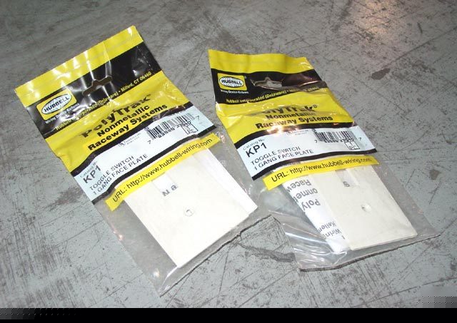 Electrical switch face plate cover hubbell #KP1- 