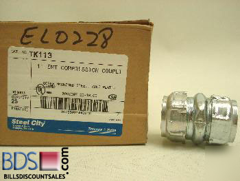 Steel city 1â€ emt compression coupling m#TK113