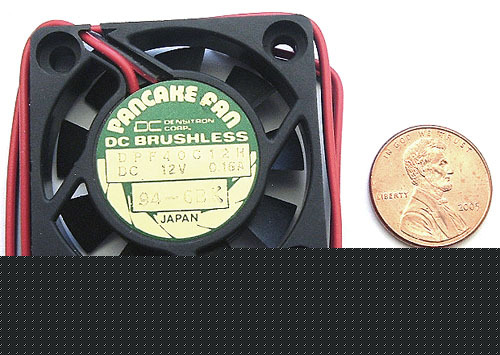 Fan ~ 12VDC .16 amp 0.16A ~ 9 blades pancake fans (3)
