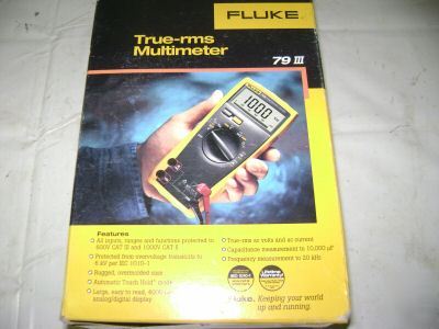 Fluke 79 iii true rms multimeter w/ leads no 