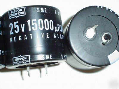 New 10 pcs 25V 15000UF ucc snap-in can capacitors 