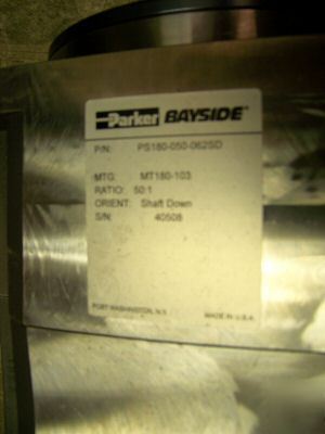 New parker bayside servo hydraulic pump gearmotor PS180