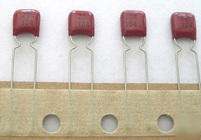Radial film capacitors .1UF 50V 5% ECQV1H104J (50