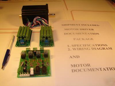 Stepper motor 425 oz-in & bipolar driver combination