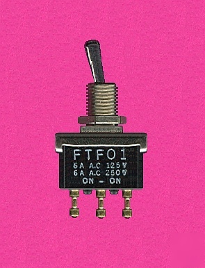 Lot (15) FTF01 momentary spdt panel mount toggle switch