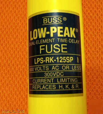 New buss lps-rk-125SP fuse LPSRK125SP low peak 125 