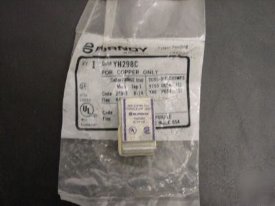 Burndy YH298C, compression htap wo/cover, connector