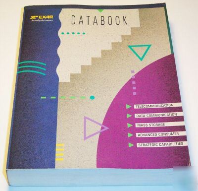 Exar databook 1992 telecommunication mass storage more+