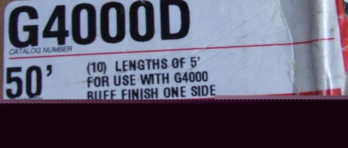 Box of 10 5FT lengths wiremold raceway G4000D buff