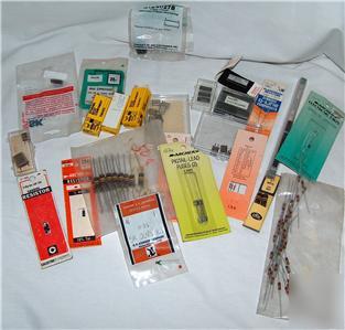 Lot of electronic resistors & chips various types 