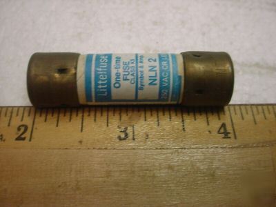 Nln-2 2 amp one time fuse (qty 5 ea)