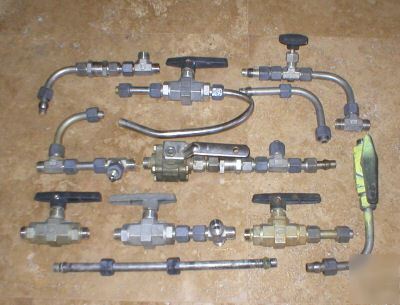 (11) items nupro, parker & swagelok ball & check valves