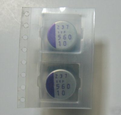 4 sanyo svp 10V 560UF os-con smd aluminum solid caps