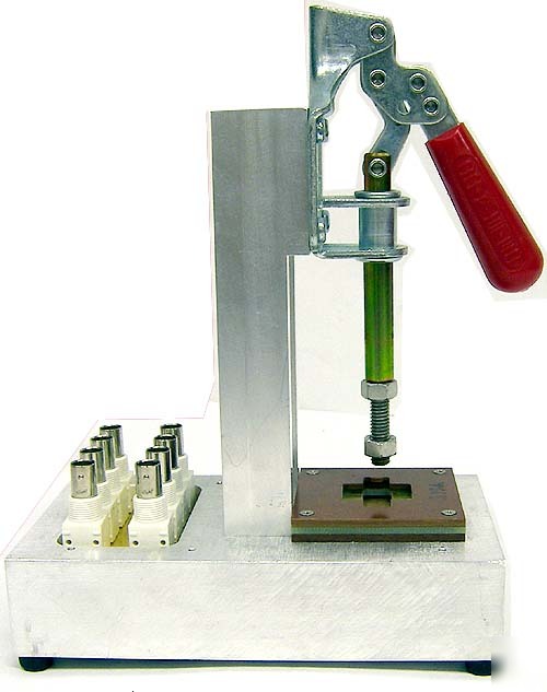 Small bench press crimp connectors/bnc tool crimper