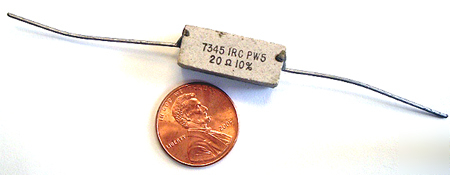 Wirewound power sandblock resistor 5W 20 ohm 10% (12)