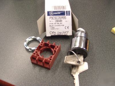 New ge 2 position key selector switch P9CSCD5A95