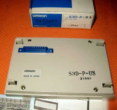 New omron S3D-p-us setting unit S3DPUS 