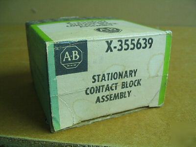 Allen-bradley stationary contact block no. X355639
