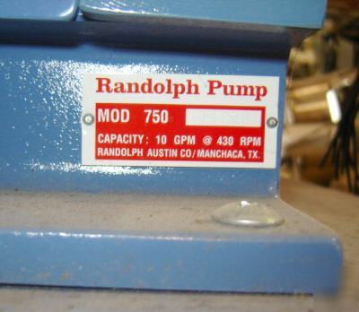 Unused: randolph peristaltic pump model 750 (3399.03)