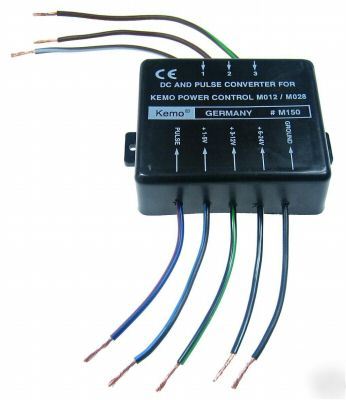 Dc/pulse converter -optocoupler -potentiometer control