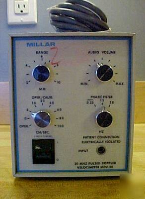 Millar mdv-20 20 mhz pulsed doppler velocimeter