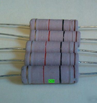 Resistors 1 kohm 5W 5 watt - 5 % lot of 10 w/bonus 