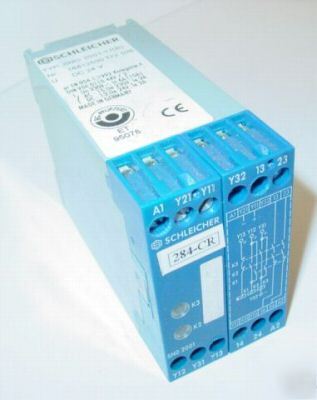 Schleicher sno 2001-17(b) 24VDC safety relay