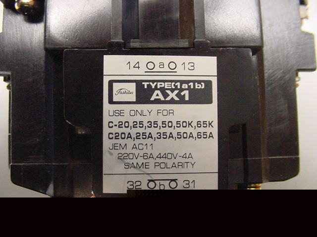 2 toshiba C35A contactors 3 pole 60 amp 100-110 v coil
