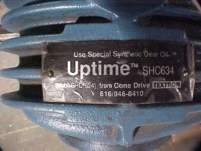 3 avail. uptime 25:1 cone drive gear box reducer # F27