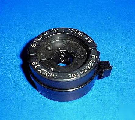 Burndy U26XRT index 13 black hydraulic crimper die vgc