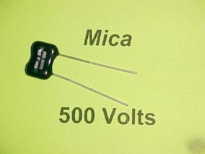 680PF at 500V dipped silver mica capacitors : qty=12