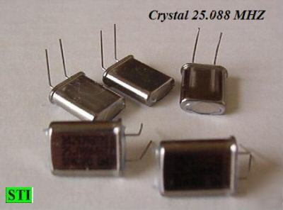 Crystals - 25.088 mhz lot of 5 - xtals