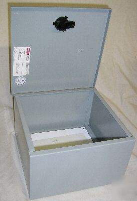 New hoffman A10N106 10â€X10â€X6â€ enclosure with backplat