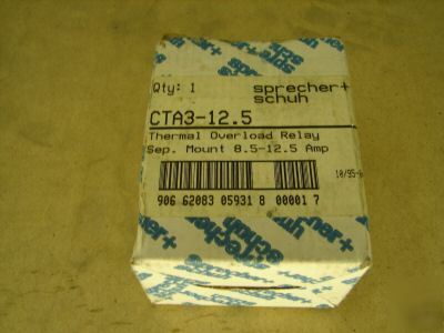 Sprecher schuh overload relay CTA3-12.5 