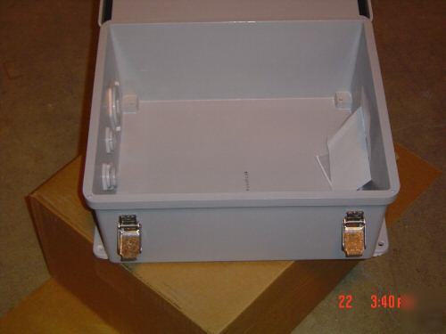 14X12X6: stahlin fiberglass electrical enclosure box