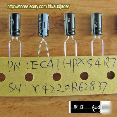 180PCS 4.7UF 50V panasonic pureism audio capacitors