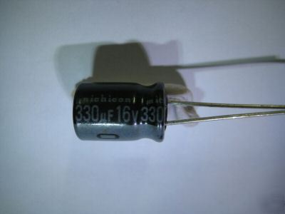 330UF 16V nichicon alum electr radial capacitors 100PCS