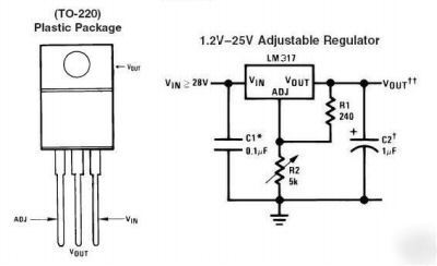 5 x LM317T pos voltage regulators (75P post uk)
