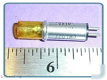 Cml (10 volts) amber bi-pin cartridge lamp