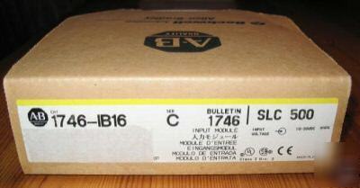 New allen bradley 1746-IB16 ser.c in factory box 