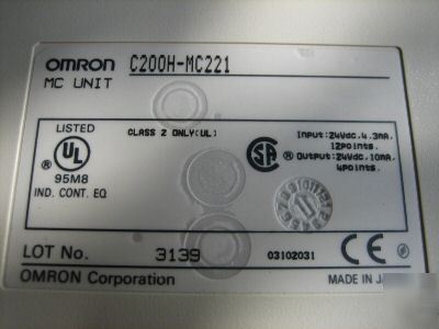Omron C200H-MC221 mc unit C200H-MC221