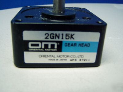 Oriental gear head m/n: 2GN15K