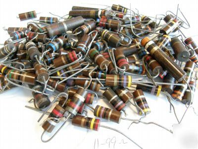 Resistors 11-99 r vintage lot of larger resistors 